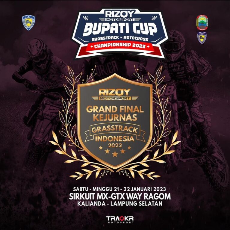 Akhirnya Grand Final Grasstrack Jadi Digelar Dengan Dari Kepedulian Rizqy Motosport Bupati Cup Lampung Selatan