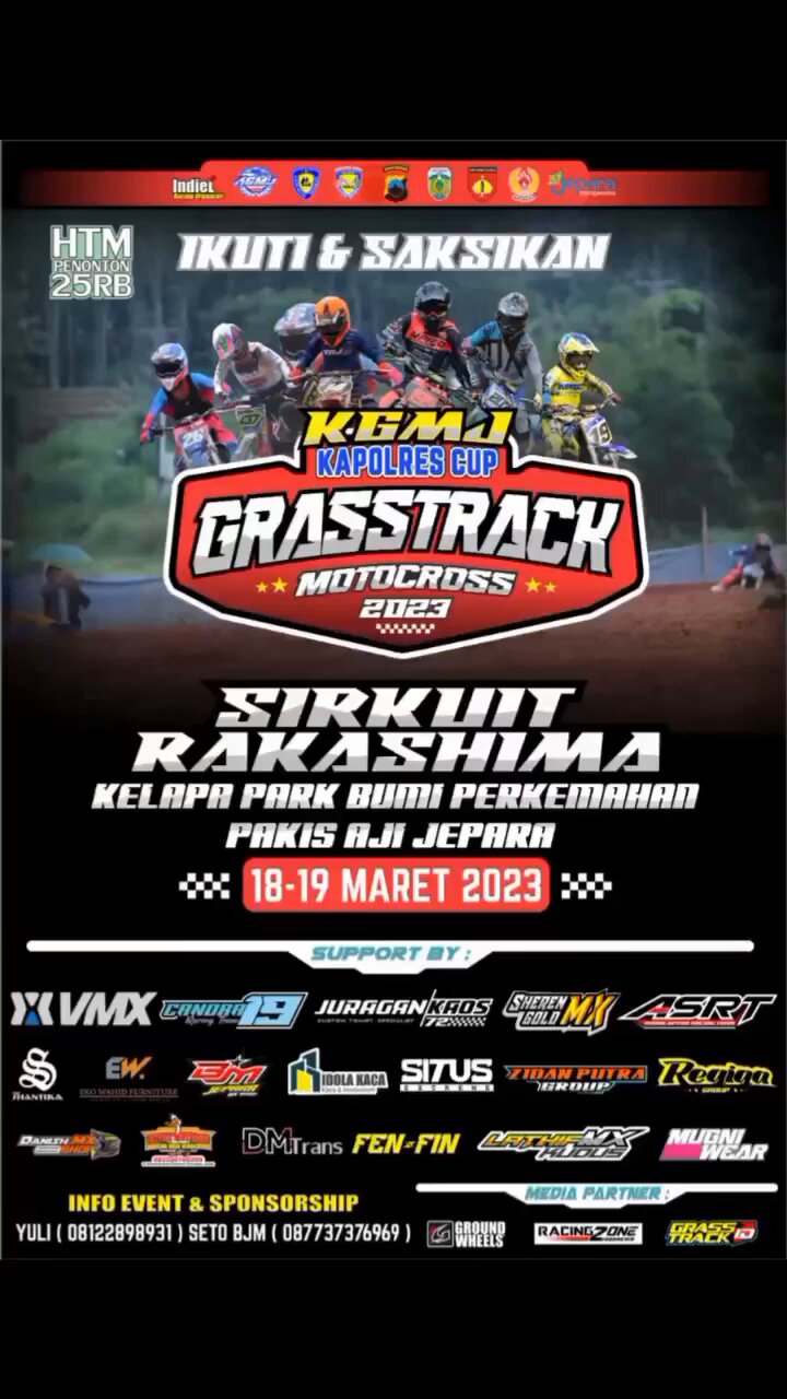 Simak Hasil KGMJ Kapolres Cup Motocross & Grasstrack 2023