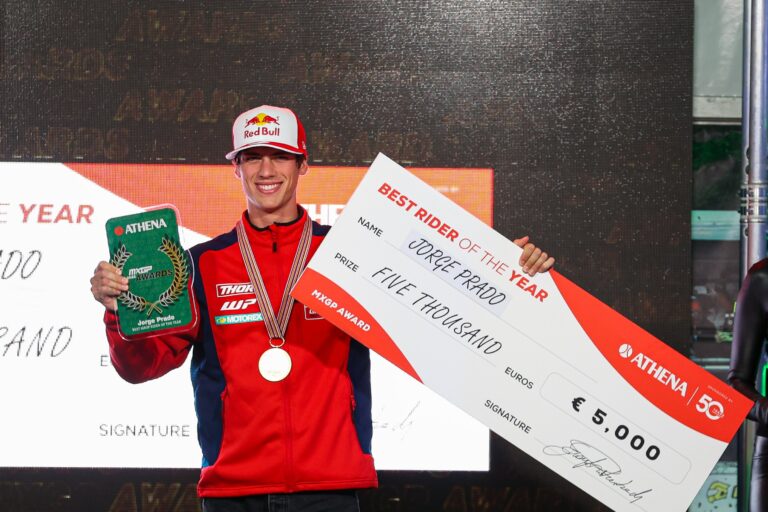 Jorge Prado, Pembalap Red Bull GasGas  Factory Racing, Raih Penghargaan Pembalap Terbaik Tahun Ini