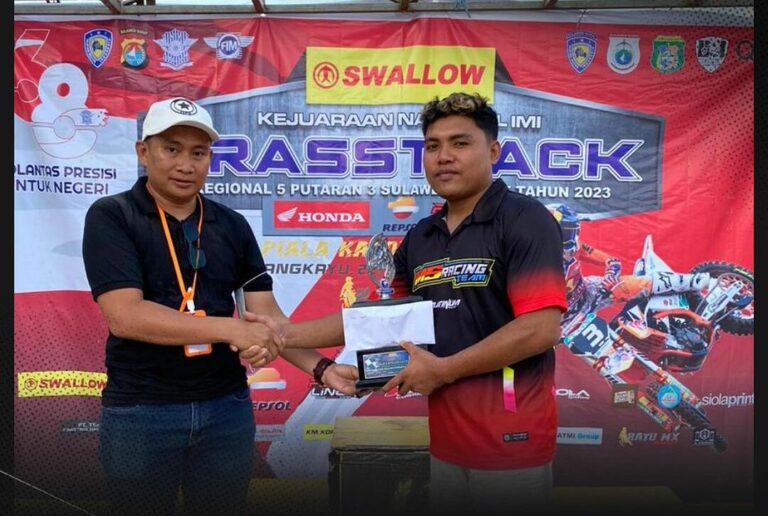 Pembalap Sulut Raih 2 Gelar Juara Umum di Putaran 3 Swallow Kejurnas Grasstrack Region 5 2023