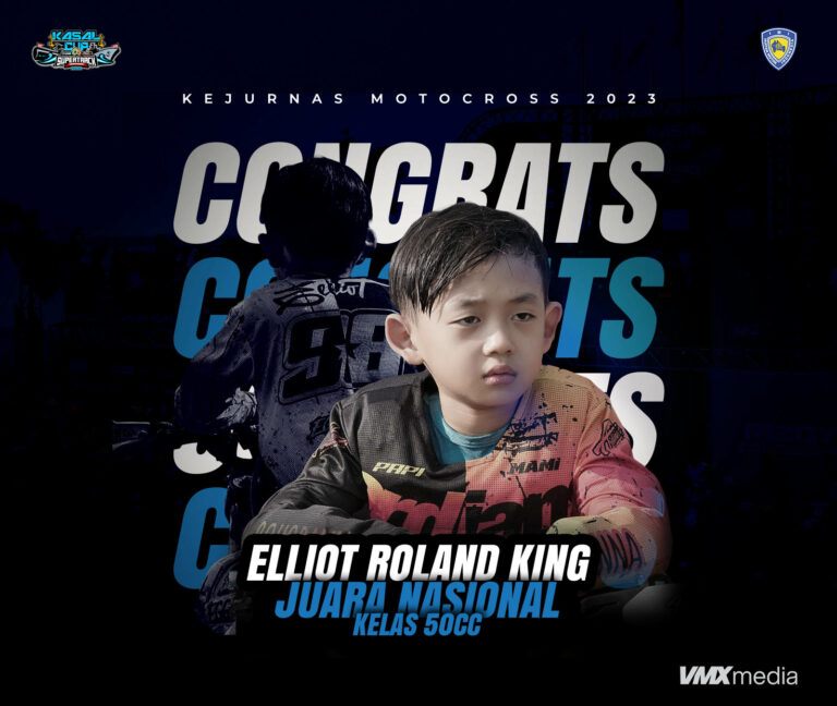 Elliot Roland King Juara Nasional MX 50cc 2023 di Sirkuit Jaharun