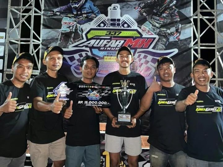 Jajal Kejurnas Grasstrack di Kalimantan Selatan, Lantian Juan Boyong Gelar Juara Umum Open dan Bawa Pulang Rp15 Juta