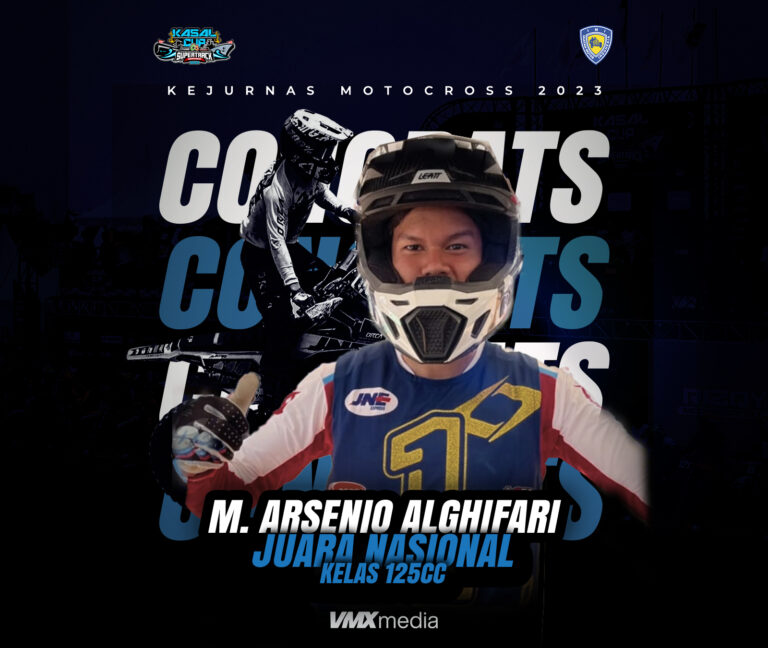 M. Arsenio Raih Juara Nasional MX 125cc Dua Tahun Berturut-Turut