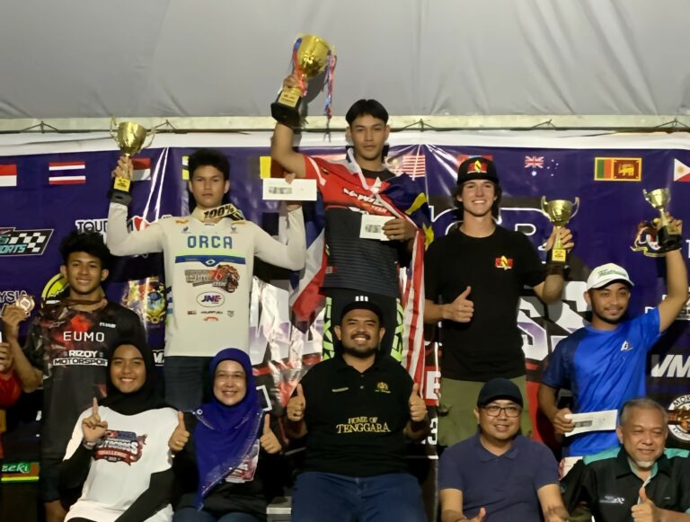 M. Arsenio Algifari Gondol Podium 2 MX2 Open JIMC Malaysia, Pembalap Thailand Kuasai Posisi Pertama