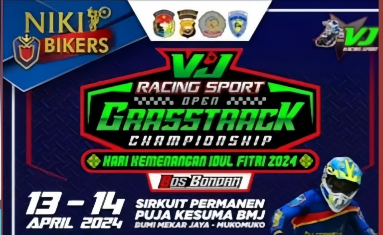 Grasstrack Mania Wajib Merapat! VJ Racing Sport Open Grasstrack Championship akan Digelar di Bengkulu