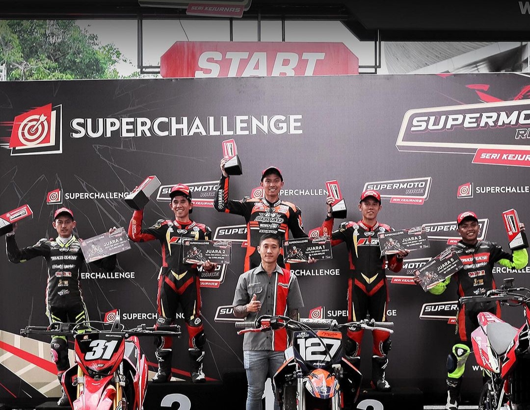 Pertarungan Superchallenge Supermoto Trail 180 Open Tasikmalaya akan Makin Panas, Andrias Lukito Dikepung Rival Berat