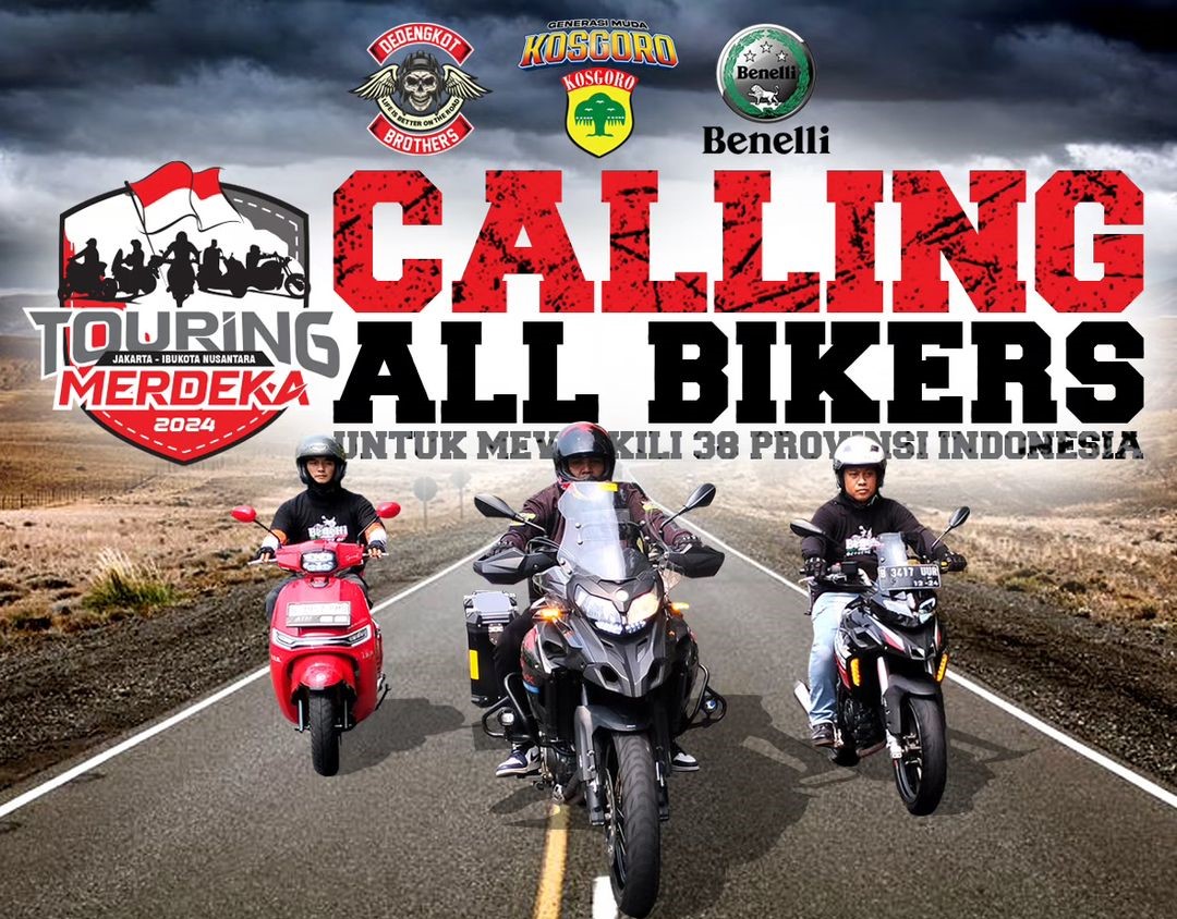 Ikut Touring Bisa Bawa Pulang Motor? Yuk, Ikut Touring Merdeka 2024!