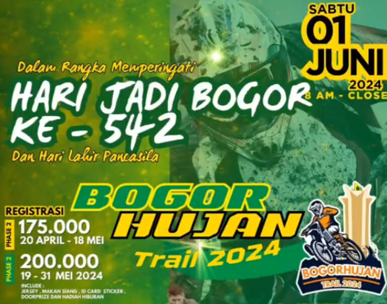 Fun Trail Adventure Bertajuk Bogor Hujan Trail 2024 Digelar untuk Peringati Hari Jadi ke-542 Kota Bogor