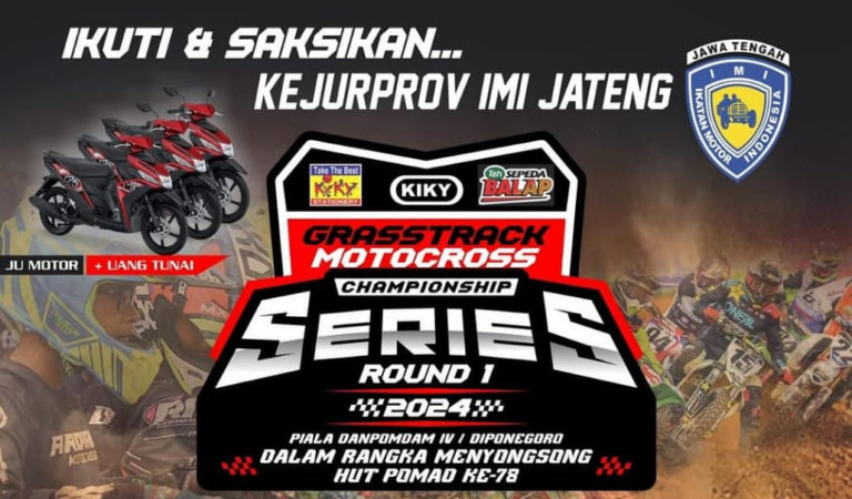 Kejurprov Grasstrack-Motocross Jawa Tengah 2024 akan Digelar dalam 3 Seri, Seri Pertama Akhir Pekan Ini