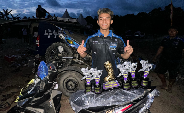 M. Zidan Buktikan Kehebatan di MX2, Raih Gelar Juara di Grasstrack dan Motocross Nasution MX