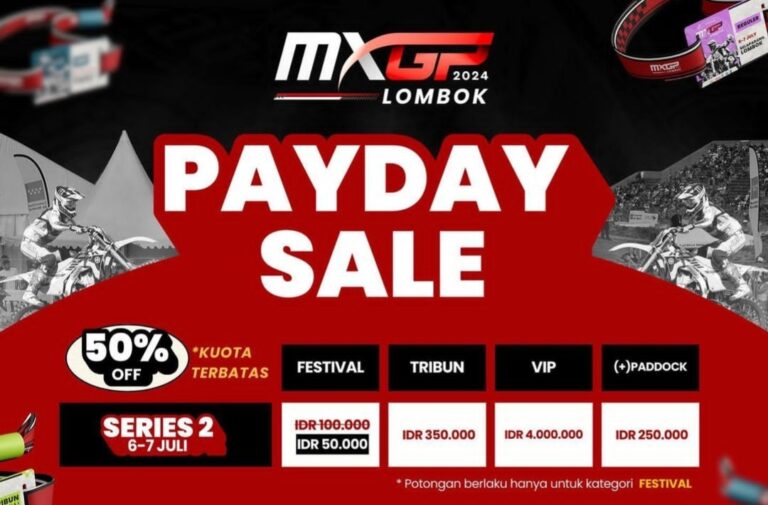 Seri ke-2 MXGP Lombok Dimulai Hari Ini, Tiket Festival Dapat Diskon 50%, Termasuk Bisa Nonton Penampilan Raisa di Selaparang Music Land