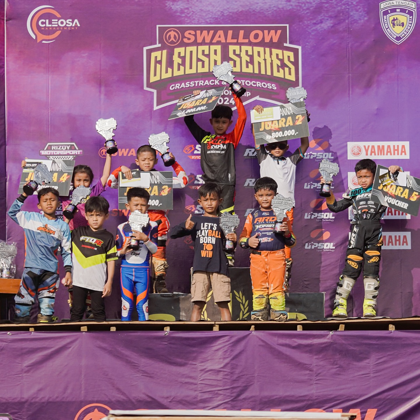 Juara Bertahan Mikaeel Alvaro Lazaroni Pertahankan Kedigdayaannya di MX 50cc Putaran 2 Cleosa Seros 2024