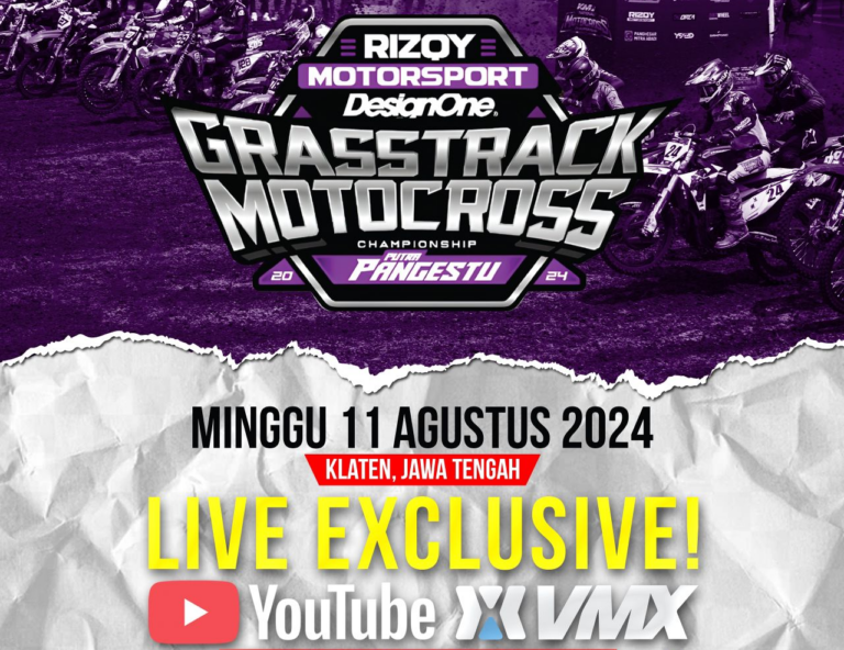 Mau Nonton Keseruan Grasstrack & Motocross Championship 2024 di Klaten? Pantengin Live Streaming YouTube VMX.ID