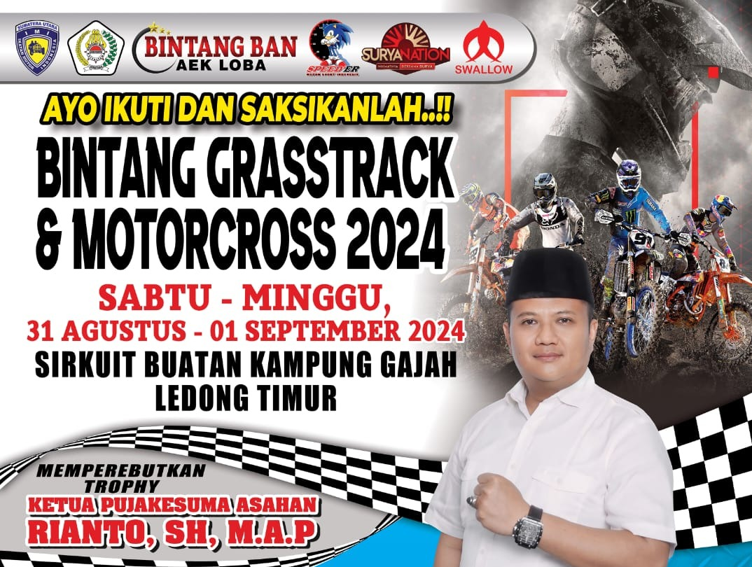 Tiket Masuk Hari Pertama Gratis, Total Hadiah Fantastis! Yuk Meriahkan Bintang Grasstrack & Motocross 2024