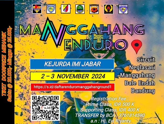 Manggahang Enduro Seri Perdana Kejurda Enduro IMI Jabar Digelar Awal November Mendatang, Yuk Ikutan!