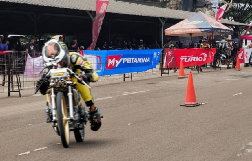 Turbo Mode ON! Pertamina Hidupkan Kejurda Dragbike Jabar 2025 Lewat Pertamax Turbo & Super Apps MyPertamina